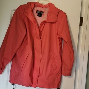 Lands End womens peach jacket size 6-8 petite